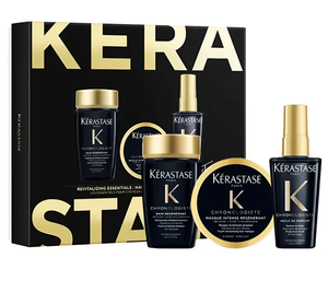 KÉRASTASE - 黑鑽極萃逆時三件套 全效修護旅行便攜裝(髮浴80ML+髮膜75ML+髮油50ML)