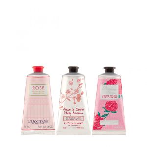 L'Occitane - 歐舒丹- 粉花潤手霜 3支裝套裝 75ml * 3 新版