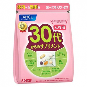 FANCL - 30 代女性綜合營養維他命營養補充品 (30 小包 - 新包裝)