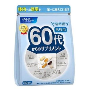 FANCL - 60代男士綜合營養維他命補充丸 (30小包)(藍色)