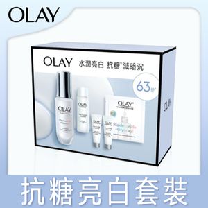 OLAY - 水潤亮白套裝 (透白光曜精華30毫升+6毫升2支+透白光曜精華水45毫升+面膜1片)