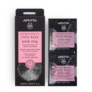 APIVITA - 粉紅泥溫和潔膚面膜 6x2x8ml