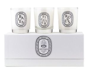 Diptyque - 迷你香氛蠟燭套裝（漿果、無花果、玫瑰）70g x3