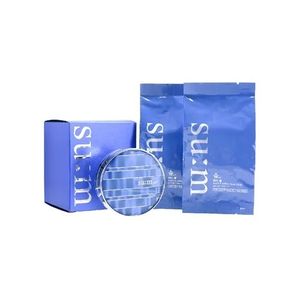 su:m37˚ - 呼吸 驚喜水分保濕遮瑕氣墊霜 #01亮白色 15g + 補充裝 15g x 1件
