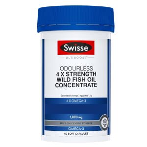 Swisse - 4倍濃度濃縮野生魚油膠囊 60粒