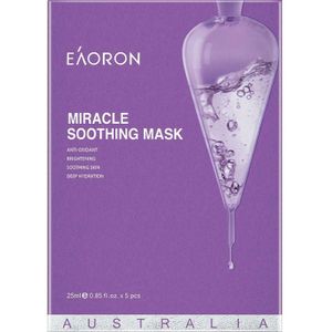 EAORON - 藍花楹花修護提亮奇蹟面膜 (紫盒) (25毫升 x 5片)