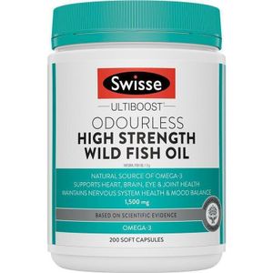 Swisse - Ultiboost 無腥味高濃度野生魚油 1500mg 200粒